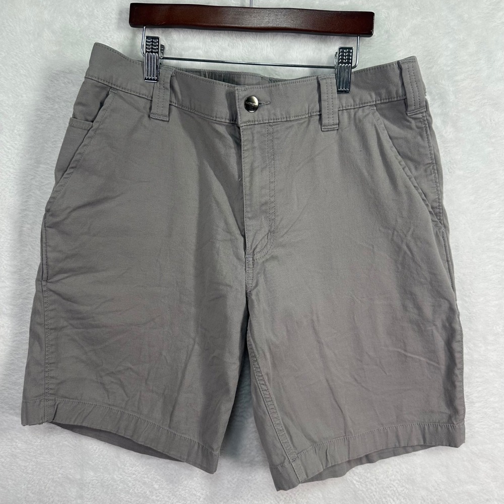 Carhartt Shorts Mens‎ 32 Gray Canvas Workwear Rugged Casual Outdoor